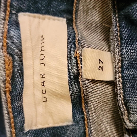 Dear John Blaire Straight Leg Distressed Raw Hem Jeans Size 27 - Picture 10 of 12